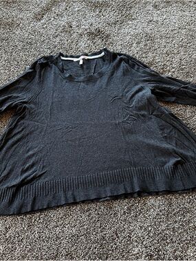 Victoria's Secret Black Scoopneck Lightweight Sweater